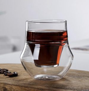 كوب قهوة زجاجي دبل 120 مل
